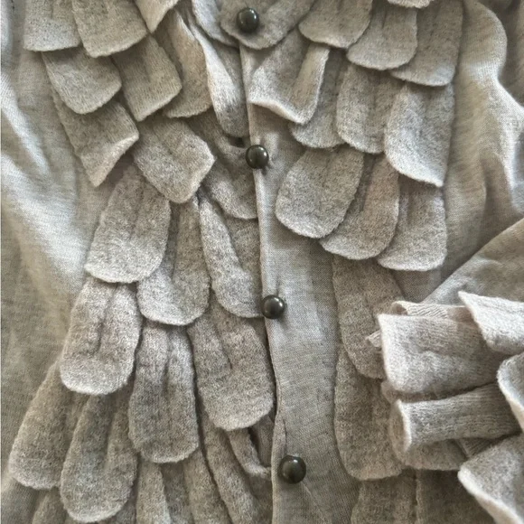 Leifsdottir Beige Layered Women's Cardigan~Size Large-~fitted~gorgeous! 🖤 - Picture 6 of 9